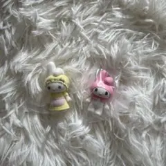 フロッキーフィギュア マイメロディ＆マイメロディのおかあさん