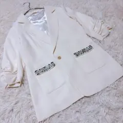 Rady ラディー　（M） テーラードジャケット　5分丈 ビジュー　入学式