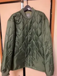 GAP オリーブグリーン メンズ　キルティングジャケット　L