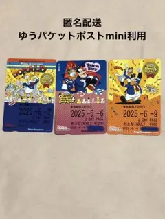 ディズニーリゾートライン フリーきっぷ3枚セット