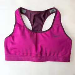 Nike DRI-FIT スポーツブラ ピンク パープル S ナイキ ランニング