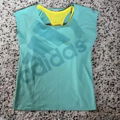 【美品】adidas ヨガウェア Tシャツ トップスM レディース