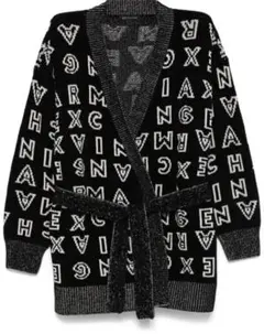 ARMANI EXCHANGE Logo-Jacquard Cardigan