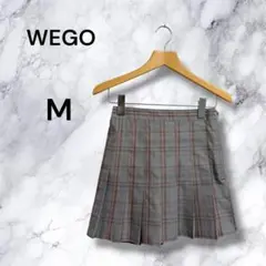 WEGO ウィゴー スクールプリーツスカート チェック グレー Mのサムネイル