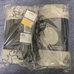 新品　SNOOPY スヌーピー　BIG BLANKET ビッグブランケット　2点