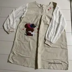 くまのがっこう チュニックエプロン
