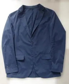 UNICROスリムフィットテーラードジャケットL ネイビー夏用洗濯可