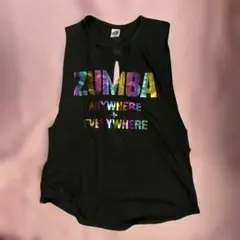 ZUMBA タンクトップ ブラック XSサイズ　アレンジ品のサムネイル