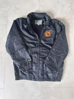 美品❣️Tinkerbell ナイロンジャケット キッズグレー系チェック柄