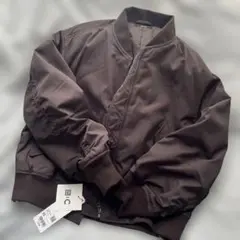 UNIQLO：C ボマージャケット XS ダークブラウン