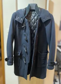 【極暖】ナノユニバース × 西川ダウン ダッフルコート ネイビー Sサイズ