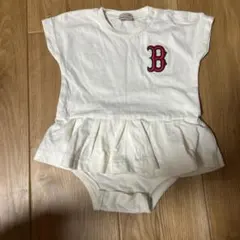 プティマイン　ワンピース　ロンパースワンピース　80