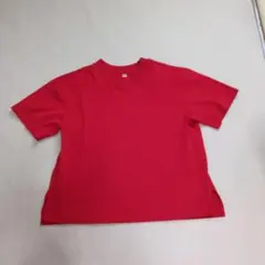 UNIQLO ユニクロ エアリズムコットンT シャツ Lサイズ 赤