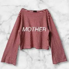 Sc866＊マザー ロング Tシャツ クロップド丈 ボーダー アメリカ製