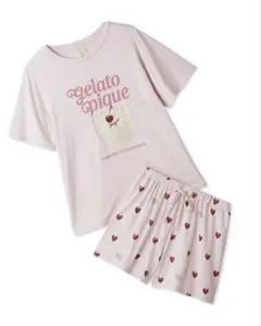 ジェラートピケ ケーキTシャツ&ハート柄ショートパンツセット - メルカリ