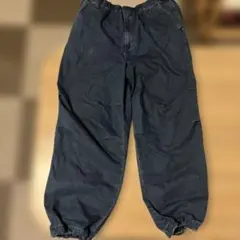 ユニクロ UNIQLO C ワイドパラシュートパンツ　デニム