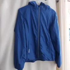 青 フード付き フリース裏地 ジャンパー 160㎝