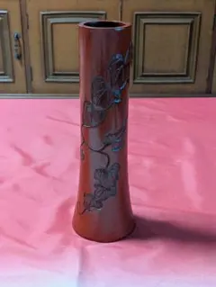鎌倉彫 蔦文鉢 関根華蘭 茶道具 菓子器 木製漆器 茶道具 漆芸 木箱付