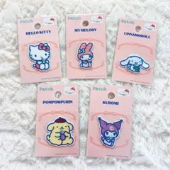 サンリオキャラクター ワッペンセット 5種