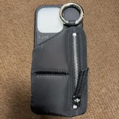 ブラック ナイロン iPhone14プロケース