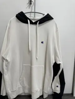 Champion パーカー ホワイト ブラック バイカラーのサムネイル