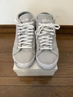 adidas Nizza Hi RF レディース スニーカー グレー 24cm