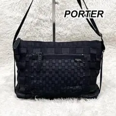 激レア✨廃盤 PORTER ポーター コレクター ショルダーバッグ 編み込み 黒