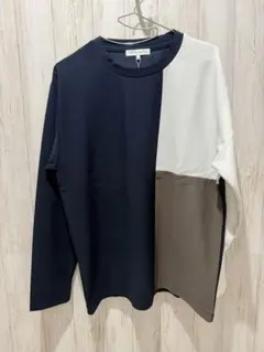 THE SHOP TK タケオキクチ パネルブロッキング クルーネックTシャツのサムネイル