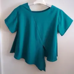 【AZUL BY MOUSSY】 ターコイズラップスタイルシャツ 大きめ　お値下のサムネイル