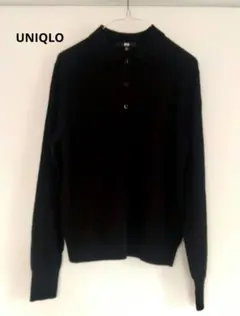 UNIQLO メリノポロセーター ブラック