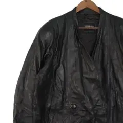 KOMODE 羊革レザージャケット ラムレザー グランジ オーバーサイズ 黒