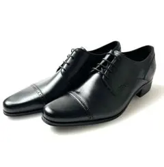 新品【キャサリンハムネット】本革 ストレートチップ ドレスシューズ 27 黒のサムネイル