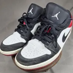 NIKE AIR JORDAN 1 MID つま黒 白黒赤 スニーカー 28cm