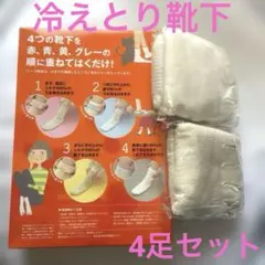 【付録のみ】冷えとり靴下4足セット お医者さんが教える「冷え」とさよならする方法