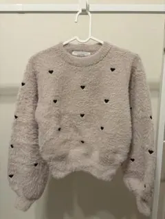 OLIVE des OLIVE ハート柄　ニット　セーター