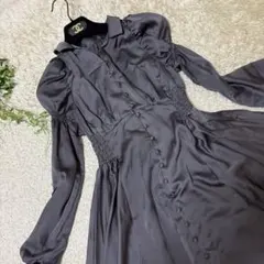 美品　セルフォード✨22ss ハンカチヘムサテンワンピース　サイズ36