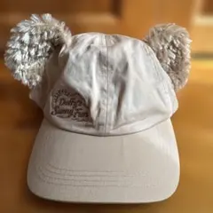 ダッフィー 耳付きキャップ ベージュ Disney公式