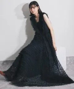 Bibiy SARA RUFFLED MIDI DRESS - メルカリ