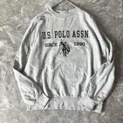 U.S.POLO ASSN スウェット 刺繍ロゴ M ゆるだぼ　ゆったり