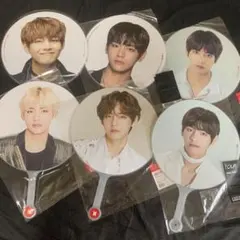 BTS 防弾少年団 ばんたん テテ V 公式 グッズ 団扇 6セット まとめ売り