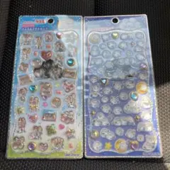 ストーンつきジュエルプチドロップ ラブ友シマエナガ2点セット