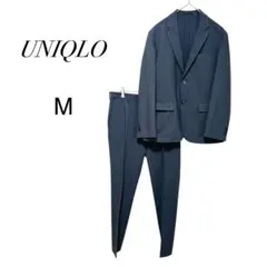 未使用品】UNIQLO 感動ジャケットセットアップ M ダークグレー 伸縮性