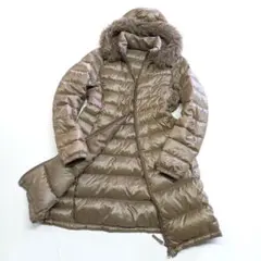 ユニクロ プレミアムダウン ウルトラ ライトフード付き ロングコート L