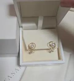 TASAKI M/G フラッブト ピアス - メルカリ