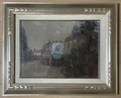 K*a様 「真作」住田昭「1989 パリ」風景画 油彩画 額装 サイン有り F1