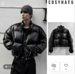 cosyharu レザーペディン　ダウンジャケット