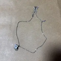 シルバー ダイヤモンド風 ネックレス