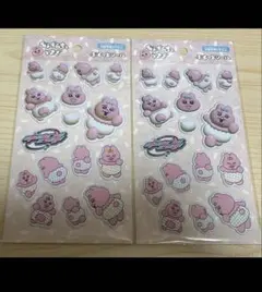 早い者勝ち　おぱんちゅうさぎ ぷくっとシール 2枚セット　新品未使用　匿名配送