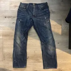 Prps ダメージ加工ストレートジーンズ