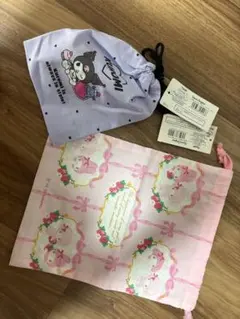 サンリオ クロミ　マイメロ　巾着 S M セット　新品タグ付きのサムネイル